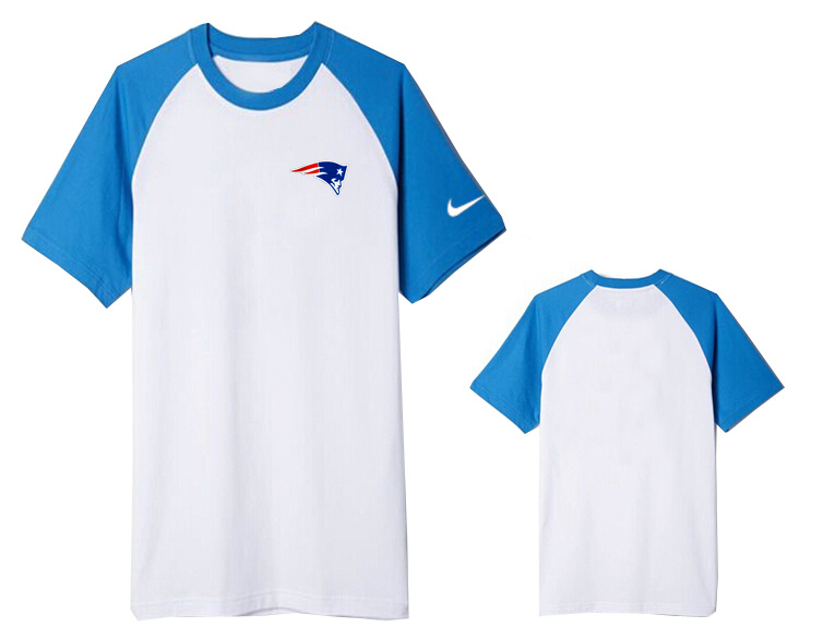 Nike New England Patriots Round Neck T Shirt White13