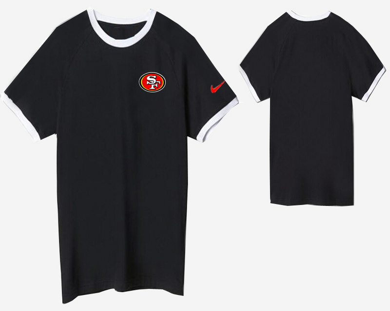 Nike San Francisco 49ers Round Neck T Shirt Black05