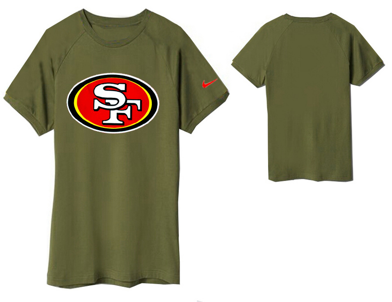 Nike San Francisco 49ers Round Neck T Shirt D.Green