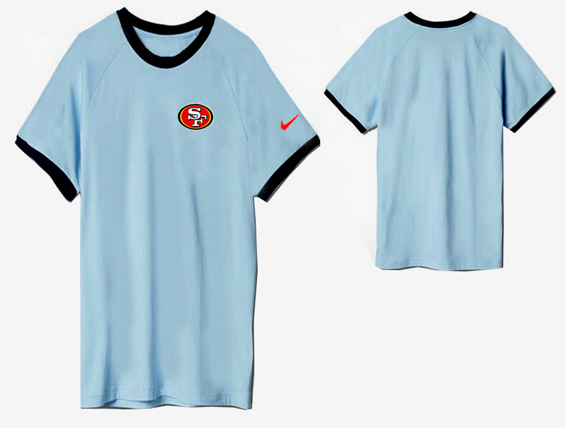 Nike San Francisco 49ers Round Neck T Shirt L.Blue05