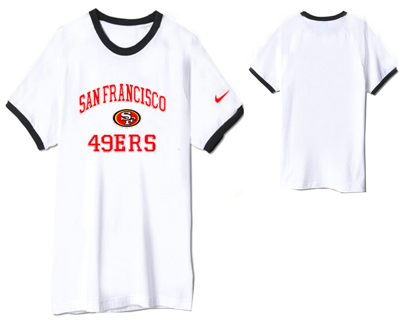 Nike San Francisco 49ers Round Neck T Shirt White