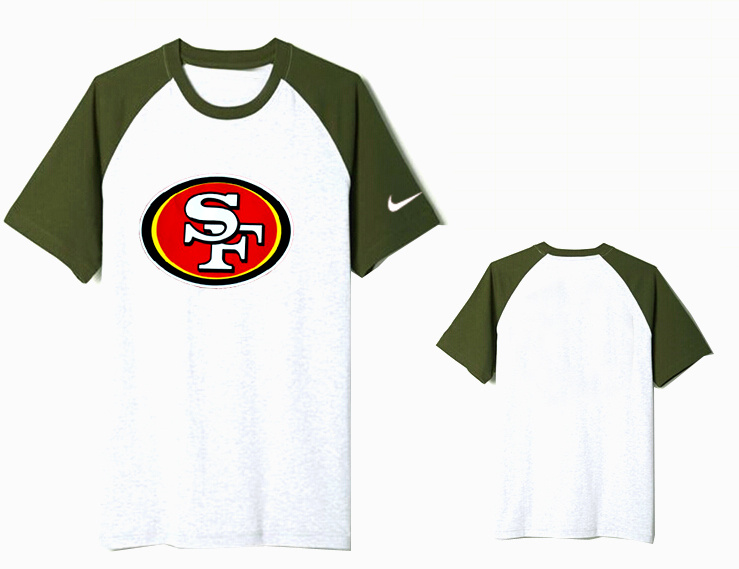 Nike San Francisco 49ers Round Neck T Shirt White02