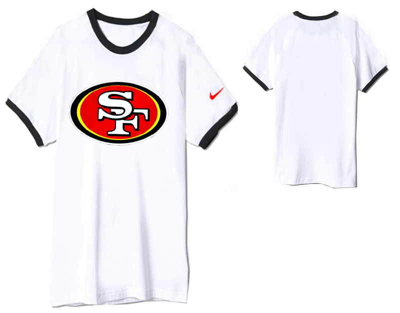 Nike San Francisco 49ers Round Neck T Shirt White04