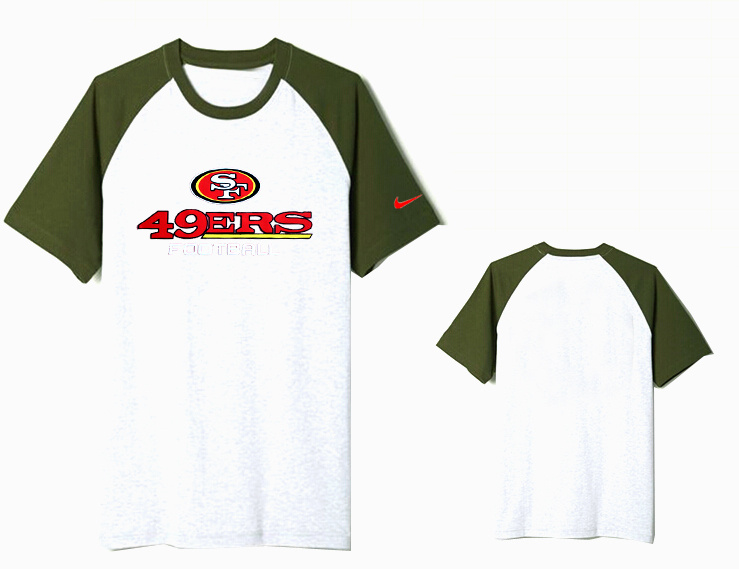Nike San Francisco 49ers Round Neck T Shirt White11