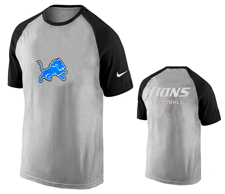 Nike Detroits Lions Ash Tri Big Play Raglan T Shirt Grey13