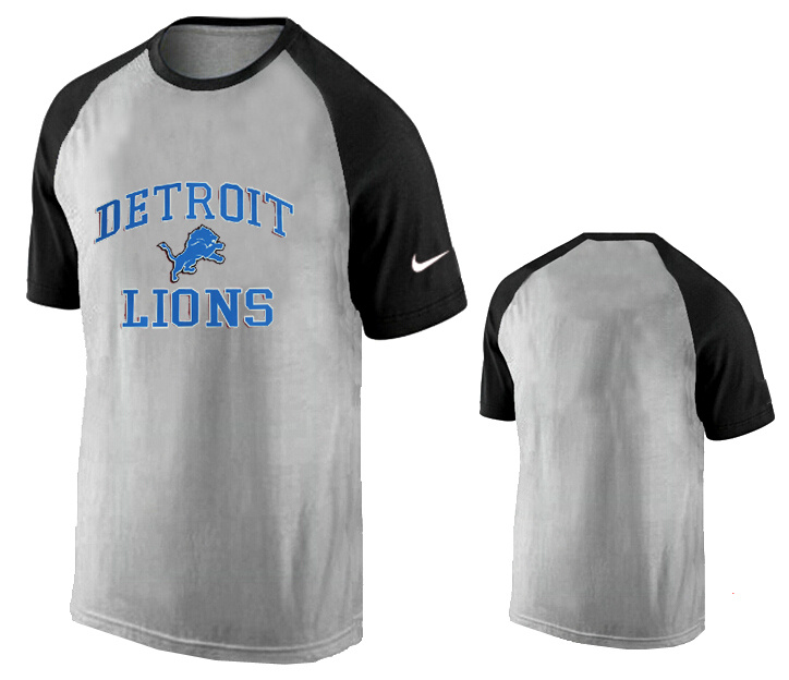 Nike Detroits Lions Ash Tri Big Play Raglan T Shirt Grey2