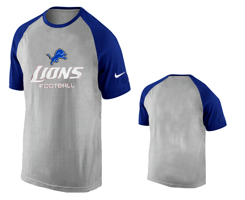 Nike Detroits Lions Ash Tri Big Play Raglan T Shirt Grey8