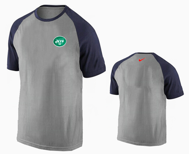 Nike New York Jets Ash Tri Big Play Raglan T Shirt Grey12