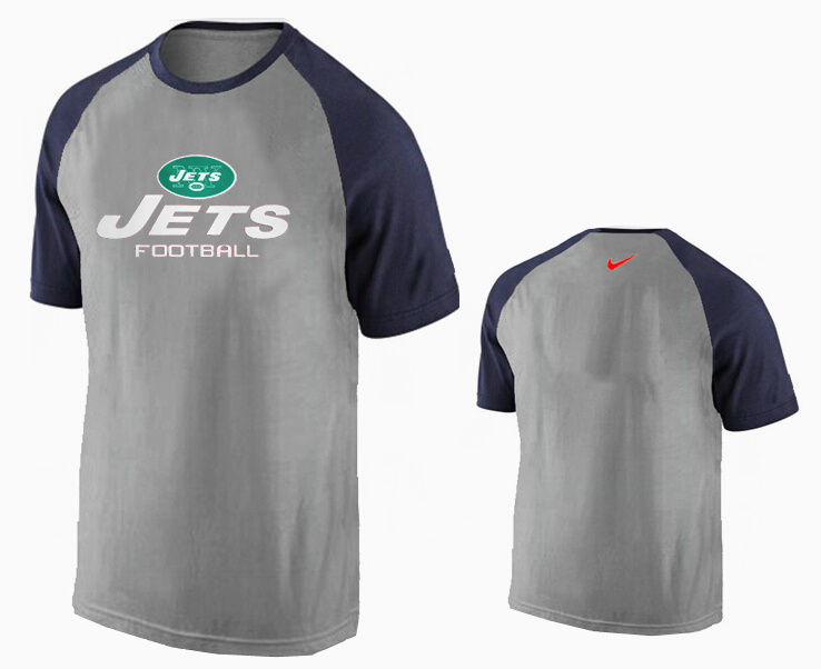 Nike New York Jets Ash Tri Big Play Raglan T Shirt Grey5