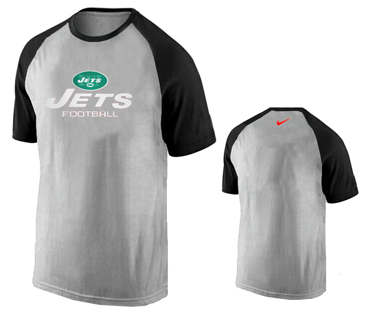 Nike New York Jets Ash Tri Big Play Raglan T Shirt Grey8