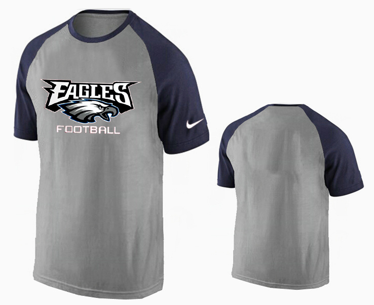 Nike Philadelphia Eagles Ash Tri Big Play Raglan T Shirt Grey7