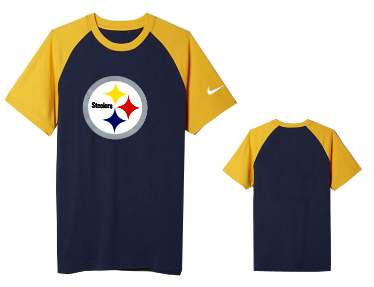 Nike Pittsburgh Steelers Round Neck D.Blue2