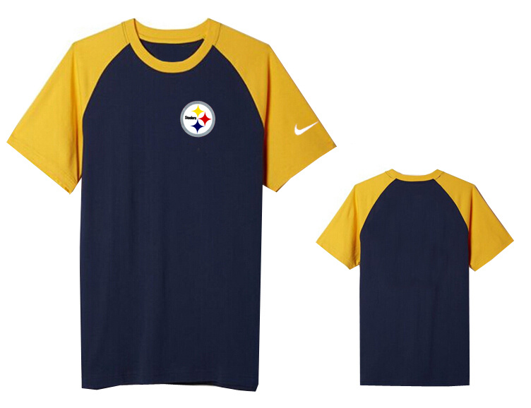 Nike Pittsburgh Steelers Round Neck D.Blue4