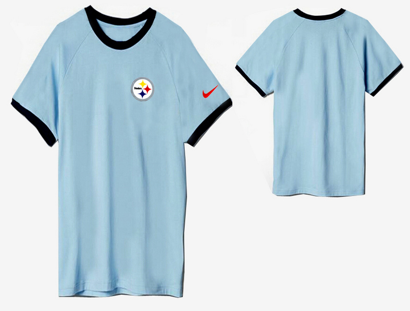 Nike Pittsburgh Steelers Round Neck L.Blue4