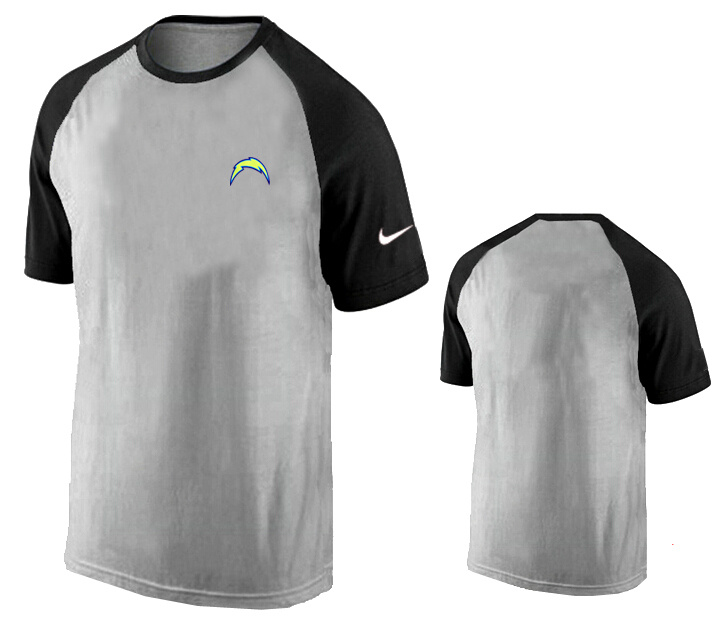 Nike San Diego Chargers Ash Tri Big Play Raglan T Shirt Grey10