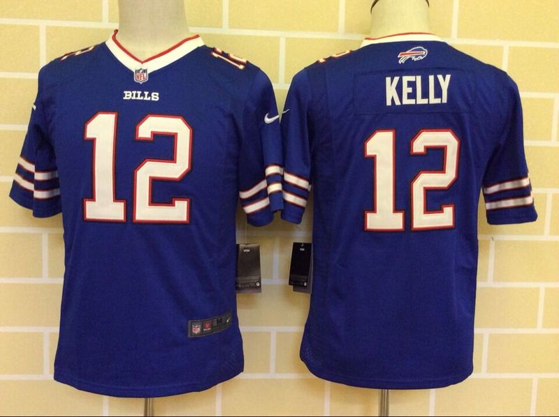 Nike Bills 12 Kelly Blue Youth Game Jersey