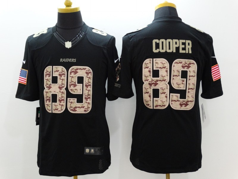 Nike Raiders 89 Cooper Black Salute To Service Limited Jersey