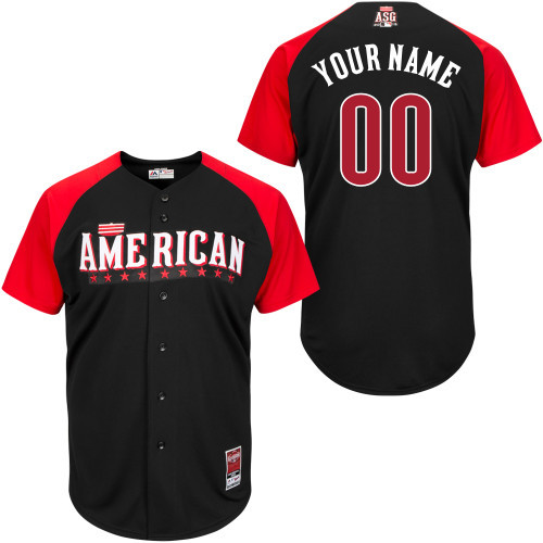 American League Black 2015 All Star Customized Jersey