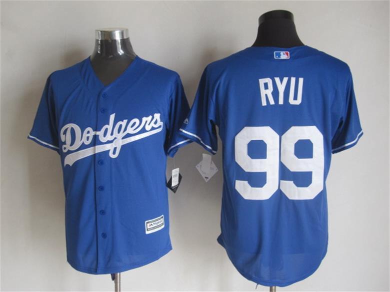 Dodgers 99 Hyun-jin Ryu Blue New Cool Base Jersey