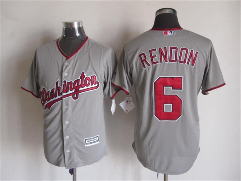 Nationals 6 Anthony Rendon Grey New Cool Base Jersey