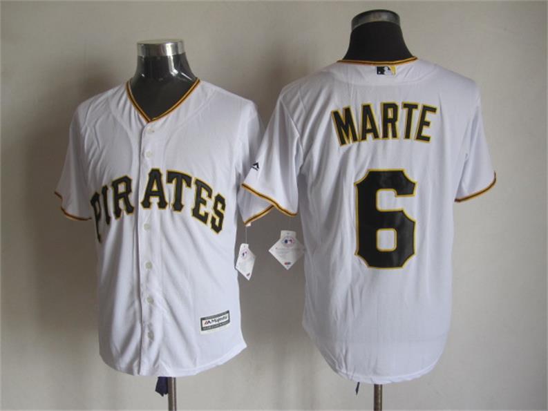 Pirates 6 Starling Marte White New Cool Base Jersey