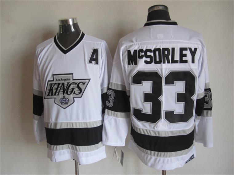 Kings 33 Marty McSorley White CCM Jersey