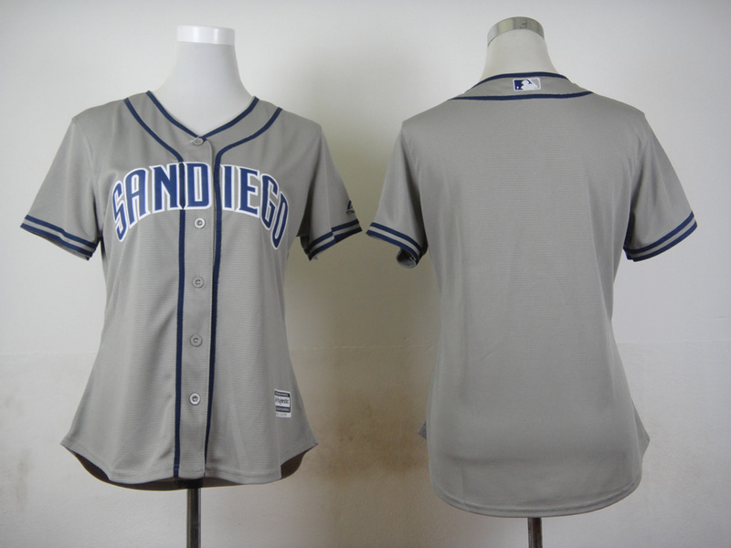 Padres Grey Women New Cool Base Jersey