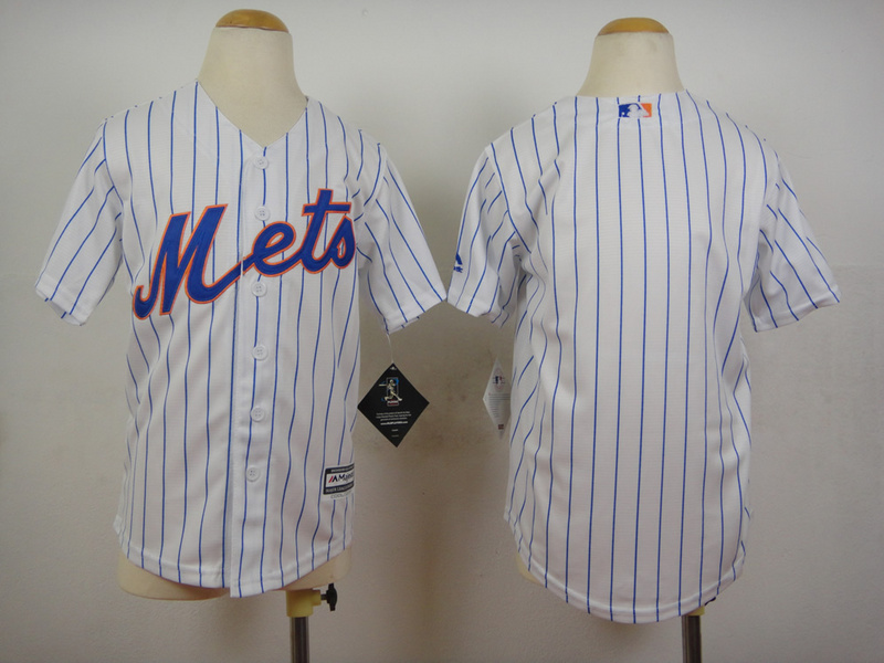 Mets Blank White Youth New Cool Base Jersey