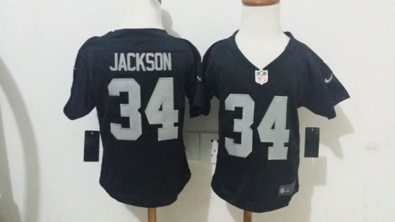 Nike Raiders 34 DeSean Jackson Black Toddler Game Jersey