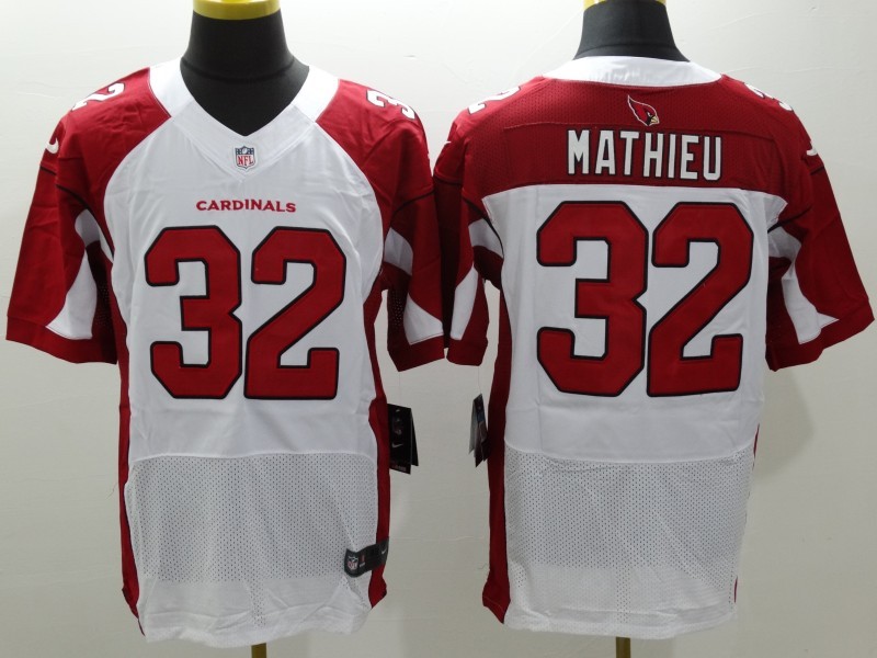 Nike Cardinals 32 Tyrann Mathieu White Elite Jersey