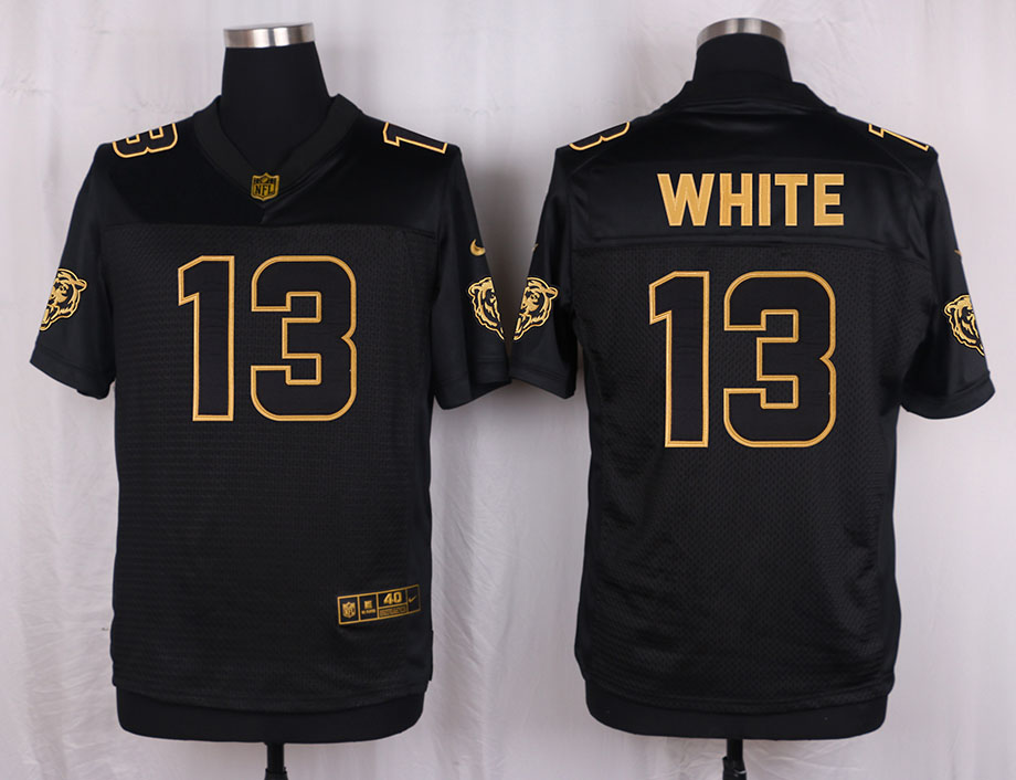 Nike Bears 13 Kevin White Pro Line Black Gold Collection Elite Jersey