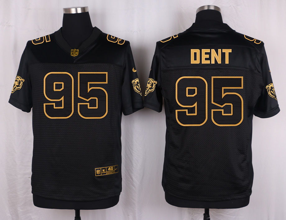 Nike Bears 95 Richard Dent Pro Line Black Gold Collection Elite Jersey