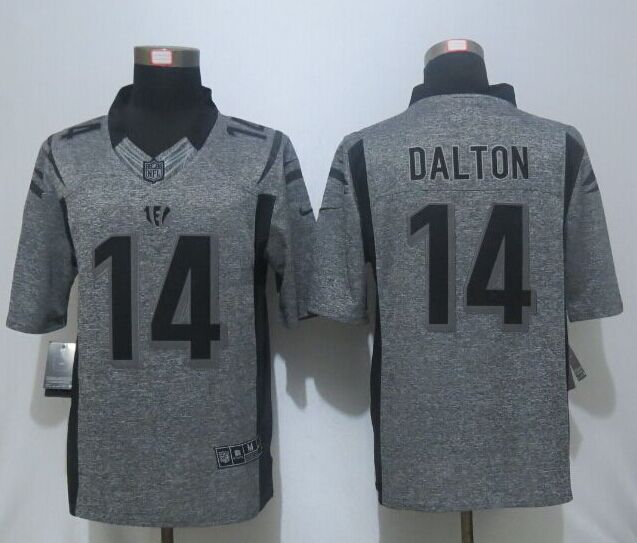 Nike Bengals 14 Anydy Dalton Gray Gridiron Gray Limited Jersey