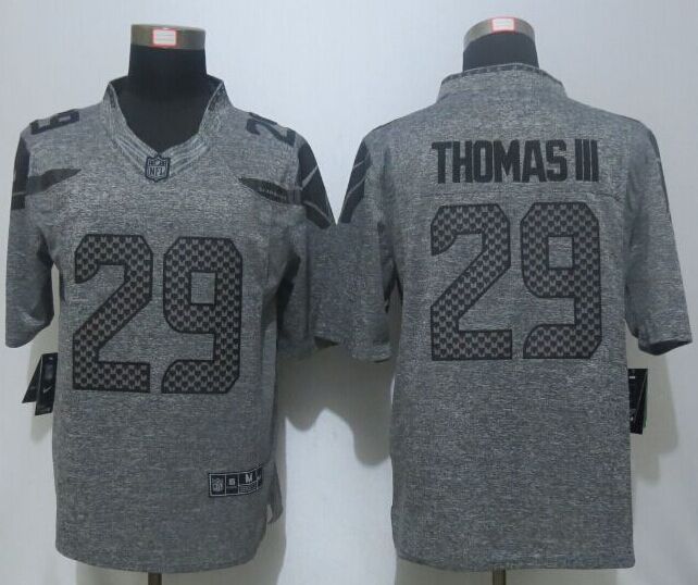 Nike Seahawks 29 Earl Thomas III Gray Gridiron Gray Limited Jersey
