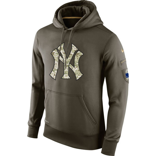 Yankees Olive Green Salute To Service Hoodie