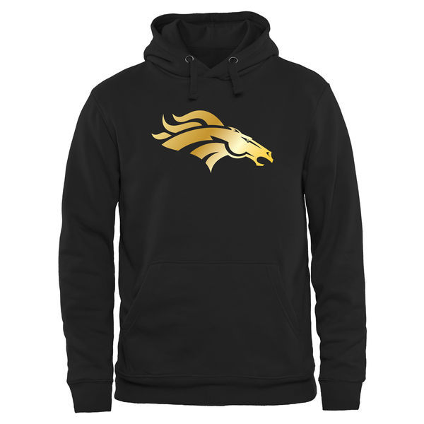 NIke Broncos Black Pro Line Gold Collection Pullover Hoodie