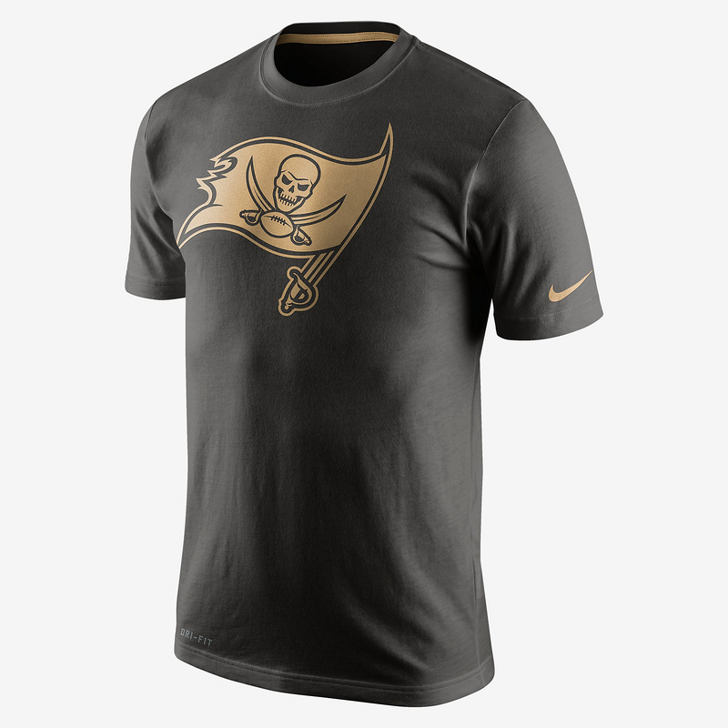 Nike Buccaneers Black Pro Line Gold Collection Men's T Shirt