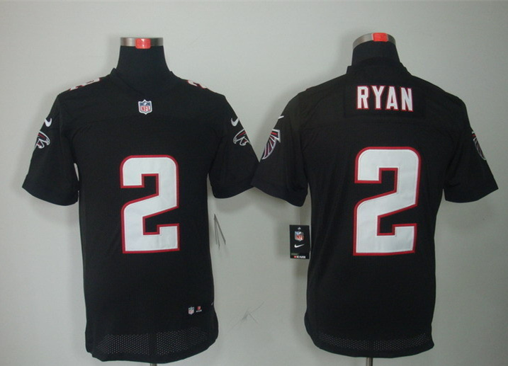 Nike Falcons 2 Matt Ryan Black Elite Jersey