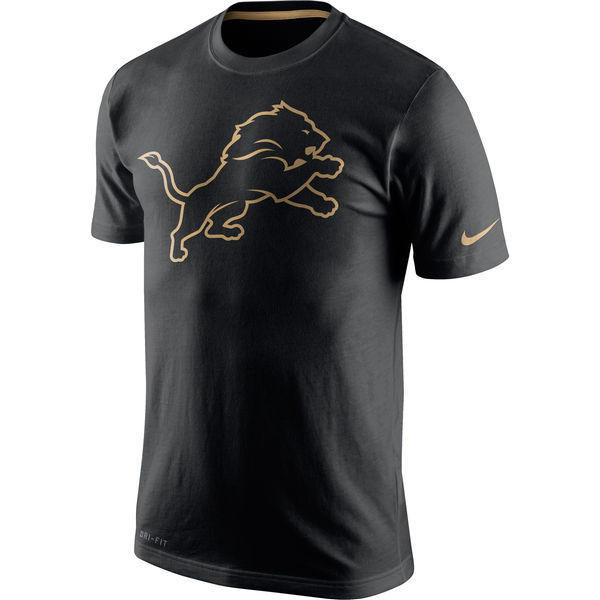 Nike Lions Black Pro Line Gold Collection Men's T Shirt