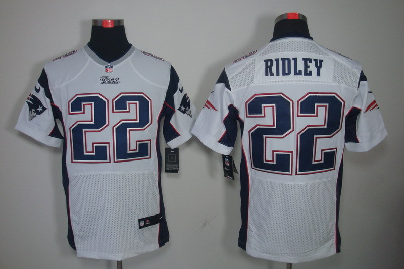 Nike Patriots 22 Stevan Ridley White Elite Jersey