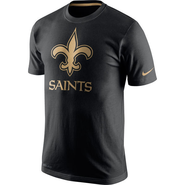 Nike Saints Black Pro Line Gold Collection Men's T Shirt
