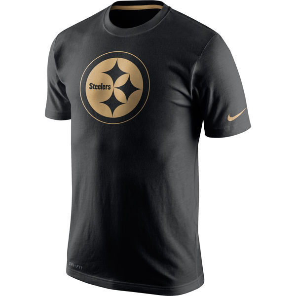 Nike Steelers Black Pro Line Gold Collection Men's T Shirt