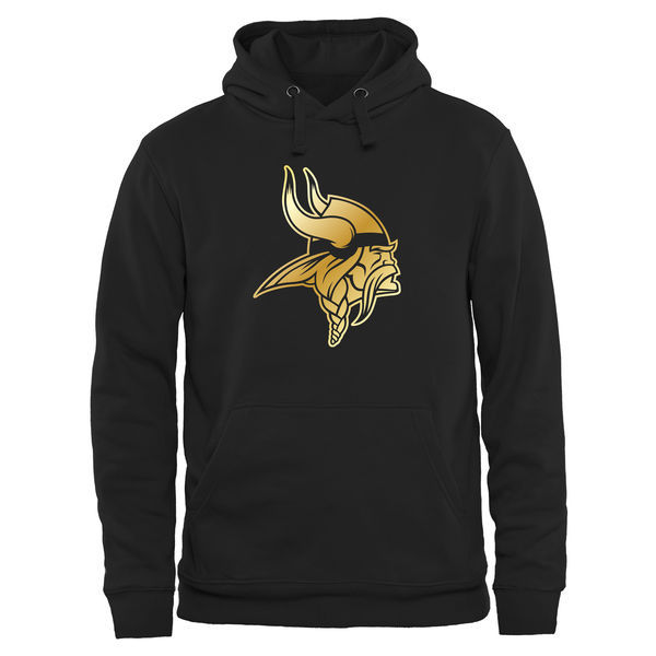 Nike Vikings Black Pro Line Gold Collection Pullover Hoodie