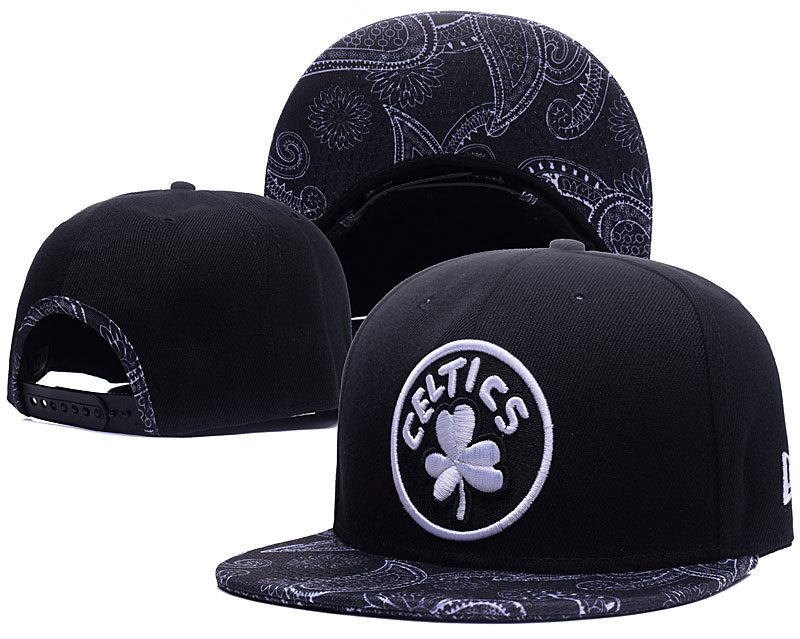 Celtics Team Logo Black Ajustable Hat GS