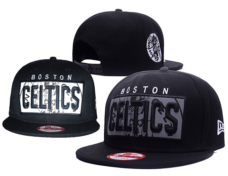 Celtics Team Logo Black Reflective Ajustable Hat GS