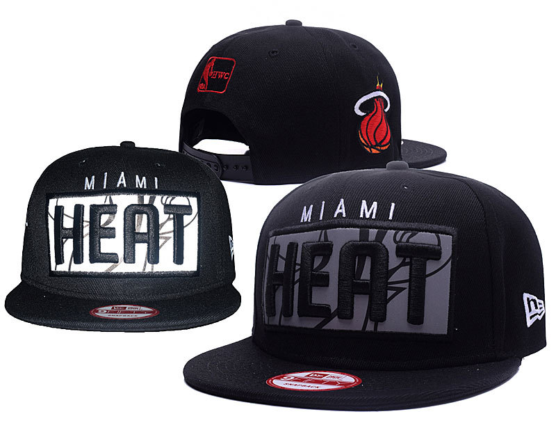 Heat Team Logo Black Reflective Ajustable Hat GS