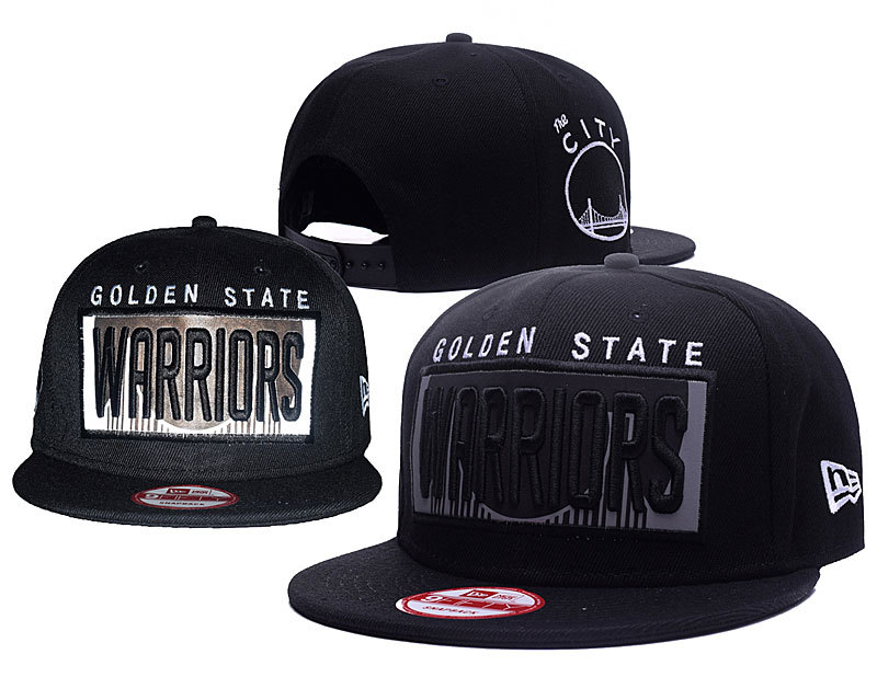 Warriors Team Logo Black Reflective Ajustable Hat GS
