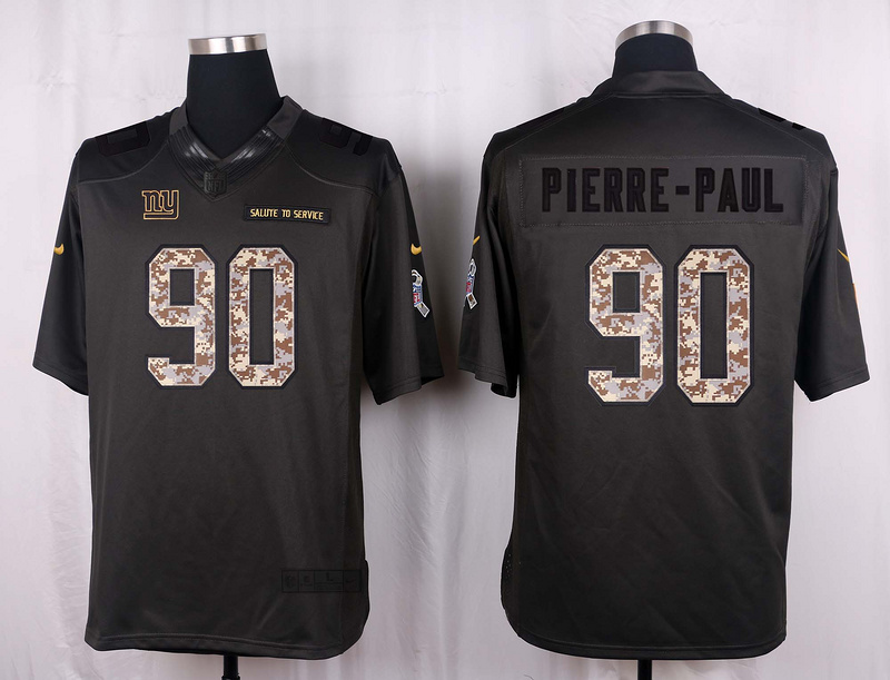 Nike Giants 90 Jason Pierre Paul Anthracite Salute to Service Limited Jersey