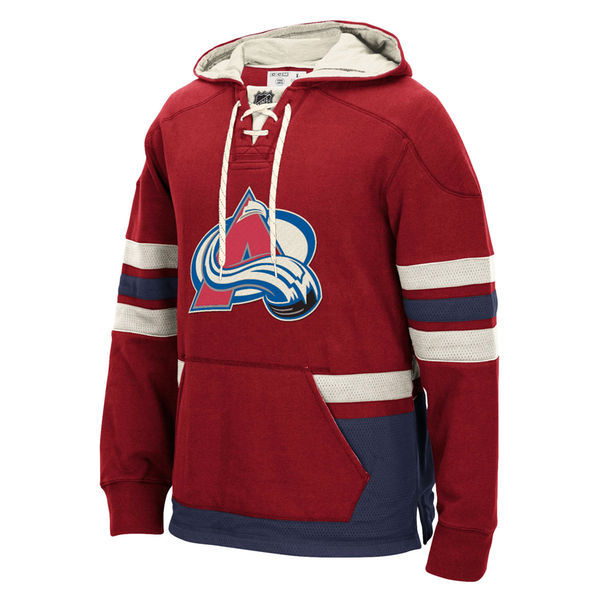 Colorado Avalanche Red All Stitched Men's Hooded Sweatshirt