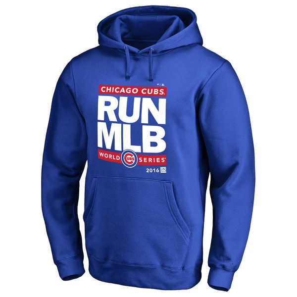 Chicago Cubs Royal 2016 World Series Men's Pullover Hoodie